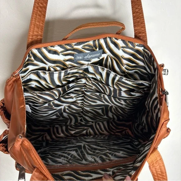 Lug Soprano Tote Bag Copper Brown Travel Work Gym Carryall Organizer Like New - Picture 5 of 8